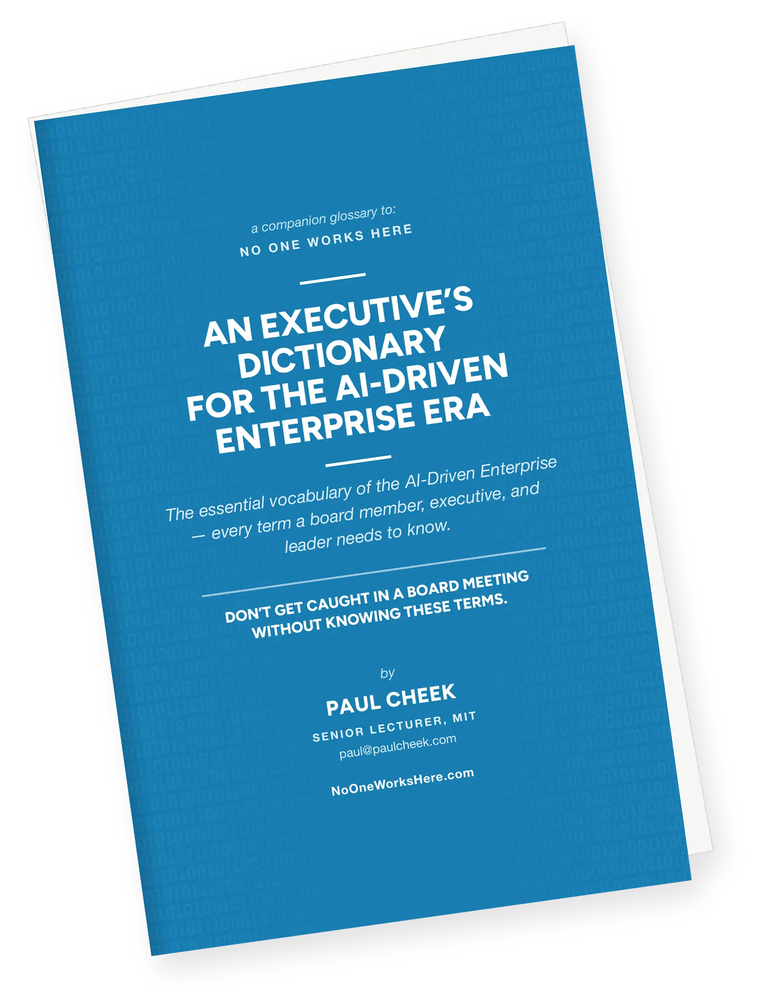 AIDE Dictionary: An Executive's Dictionary for the AI-Driven Enterprise Era (Book)